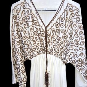 Embroidered Maxi Dress